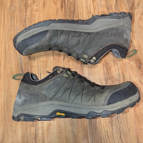 Teva Arrowood Riva Waterproof Hiking Shoes Men's 13 Olive Green Leather GUC - Picture 5 of 9